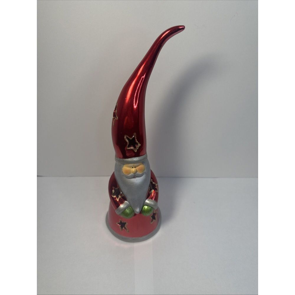 Mark Roberts Santa Hat Face Figure Christmas Votive Candle Holder Holiday